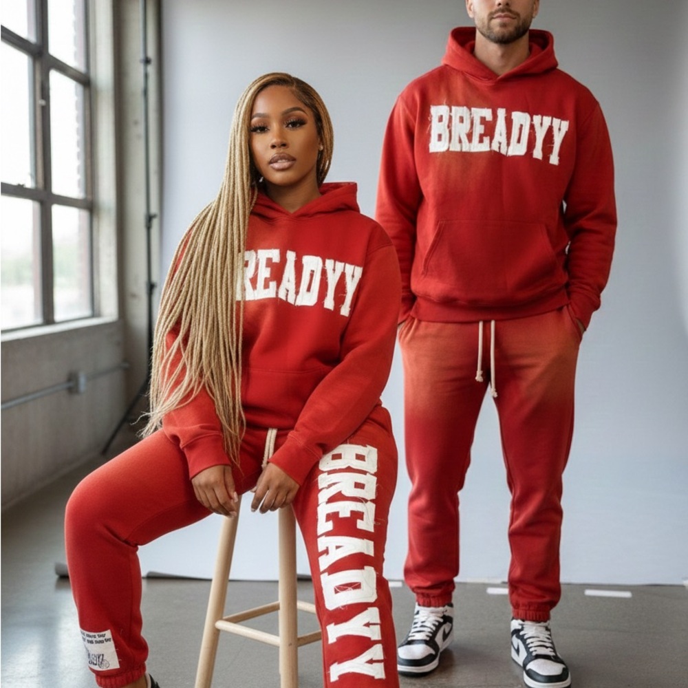 Bready Orange Hoodie and Joggers Set